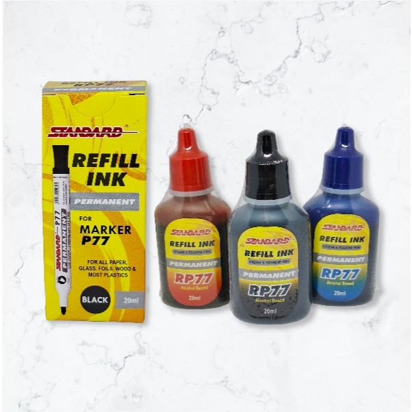 

Standard - Refill Ink Permanent Marker RP 77 / 5 Pcs ( Isi Spidol Permanent yang tidak bisa dihapus )