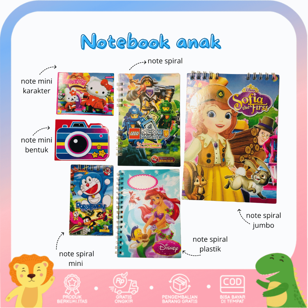 

Notebook Anak Berbagai Macam Pilihan Karakter Dan Variasi