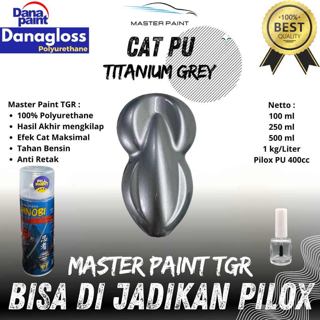 ( BISA DIJADIKAN PILOX ) Cat PU Titanium Grey | Cat Titanium Grey | Cat Titanium Abu abu