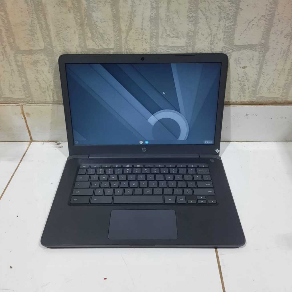 LAPTOP SECOND,Laptop HP 14-db0020nr, ChromeBook, Like New, Seri Baru, Slim, Silver Dop