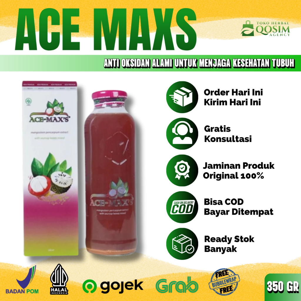 

Ace Max's Jus Ekstrak Kulit Manggis Plus Daun Sirsak Original 350gr