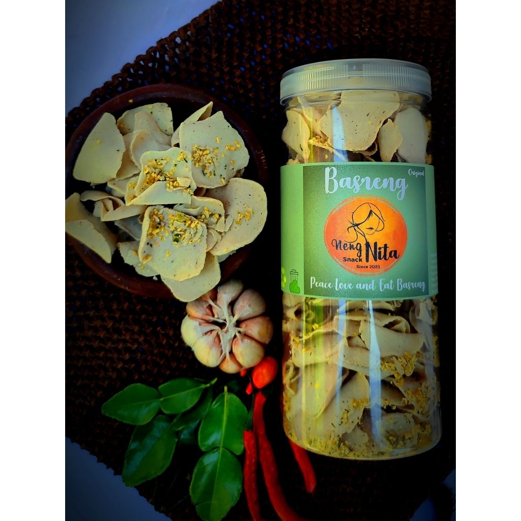 

Basreng Neng Nitha Original bawang putih daun jeruk 250 g