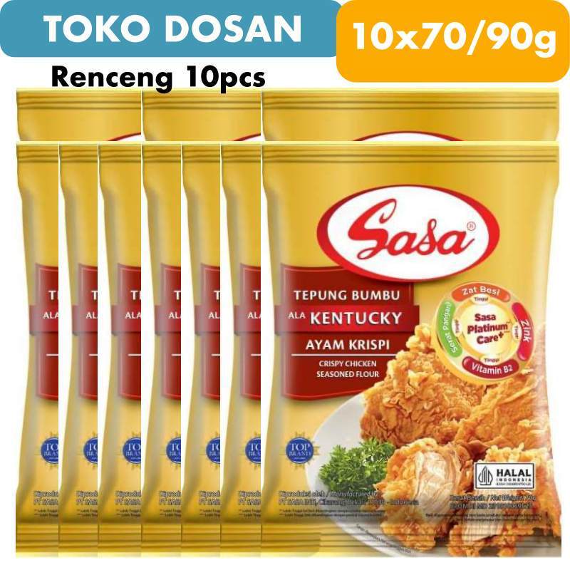 

Renceng Tepung Bumbu Kentucky Sasa 70/90g 10pcs Renceng EXP 2026