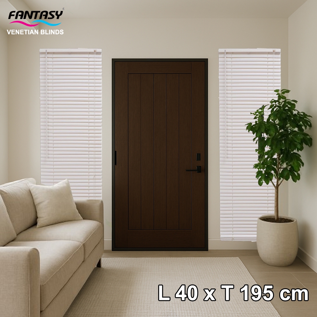 Fantasy 40 cm x 195 cm Venetian Blind PVC Tirai Penutup Kerai Hordeng Venetian Penghalau Cahaya Akse
