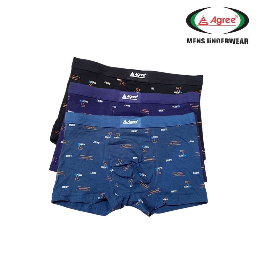 ( 3pc ) Boxer Agree Sport 1231 | Celana Dalam Boxer Pria Agree Sport | Agree Boxer Pria | CD Pria Ag