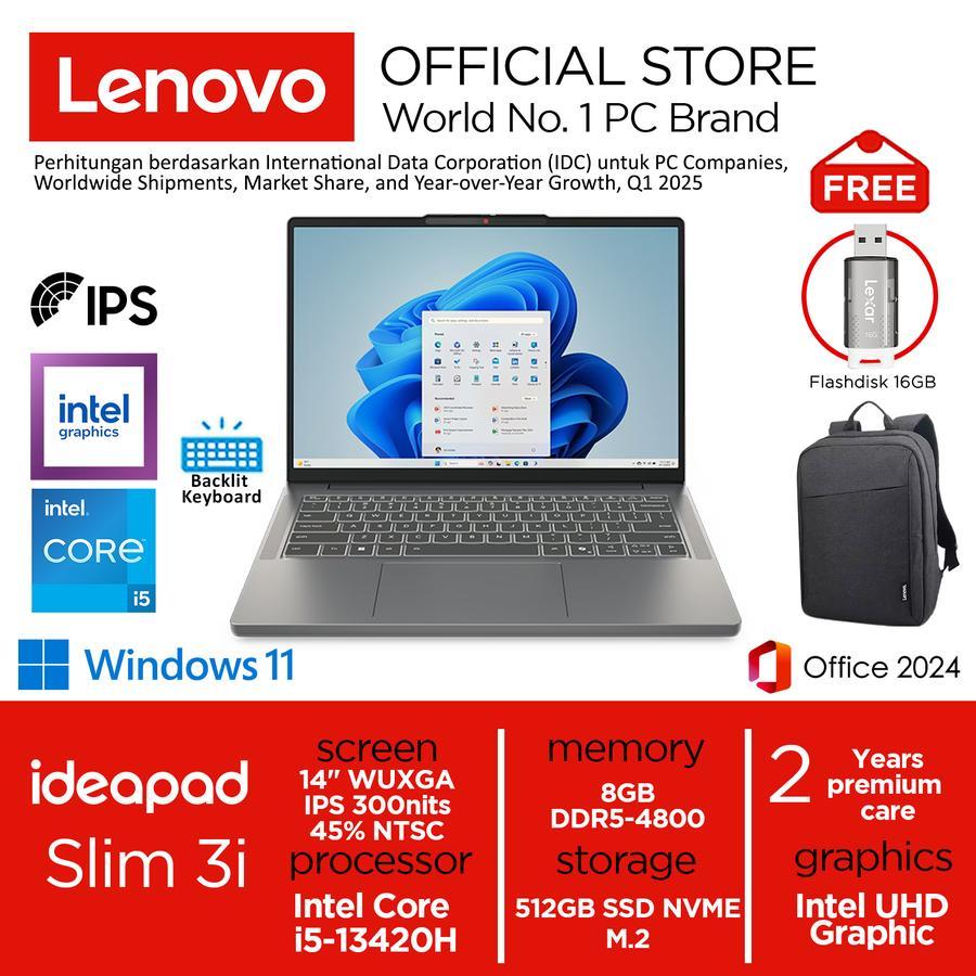 Lenovo Ideapad Slim 3i i5-13420H 512GB SSD 8GB WUXGA IPS Win11+OHS