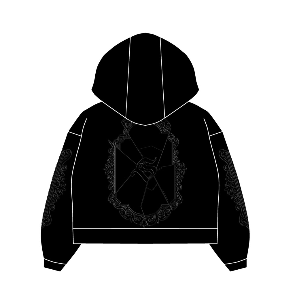 SEAS BROKEN GLASS - HOODIE 330GSM ZIPPER YKK - 100% COTTON