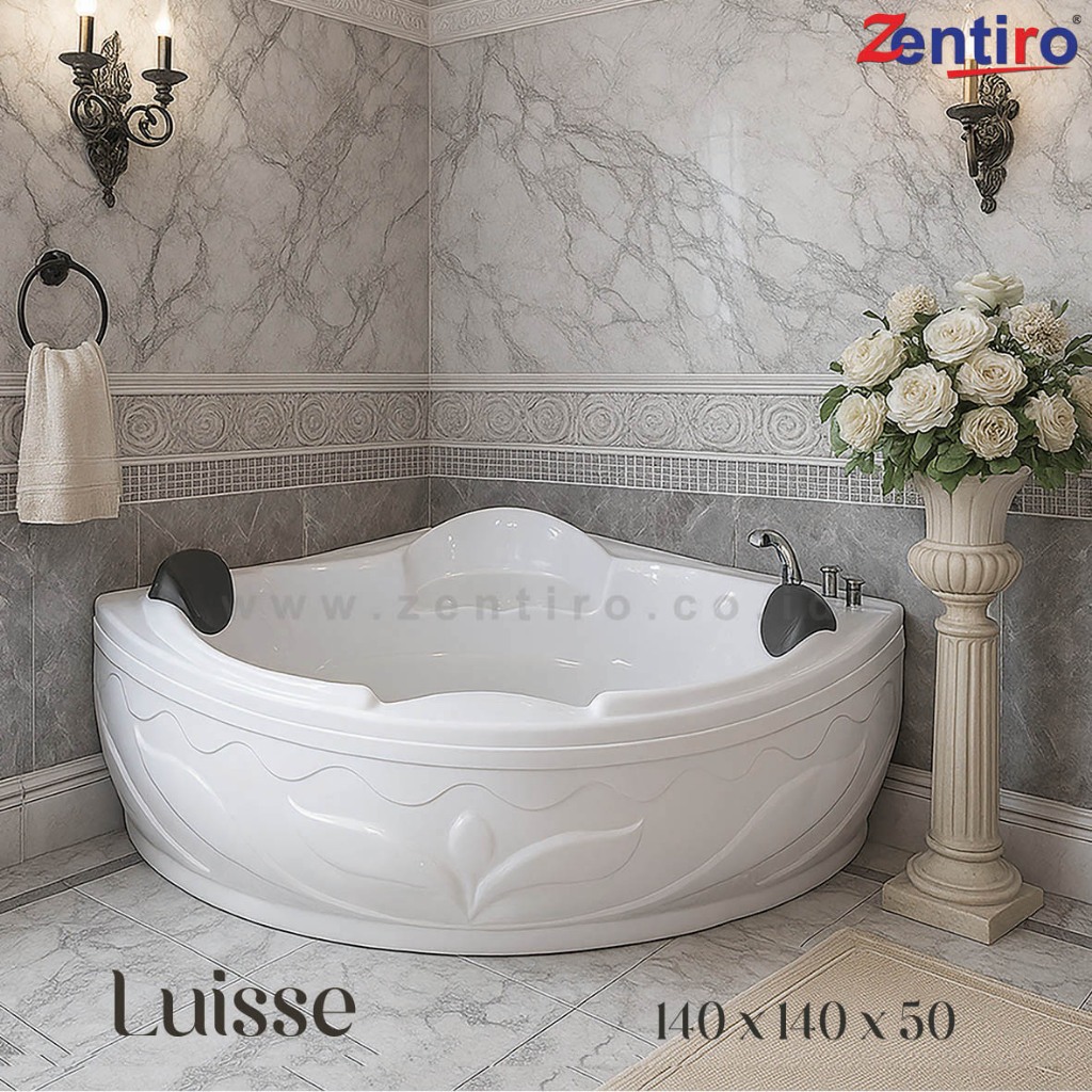 ZENTIRO Bathtub Sudut Luisse | Bathtub Corner Marble