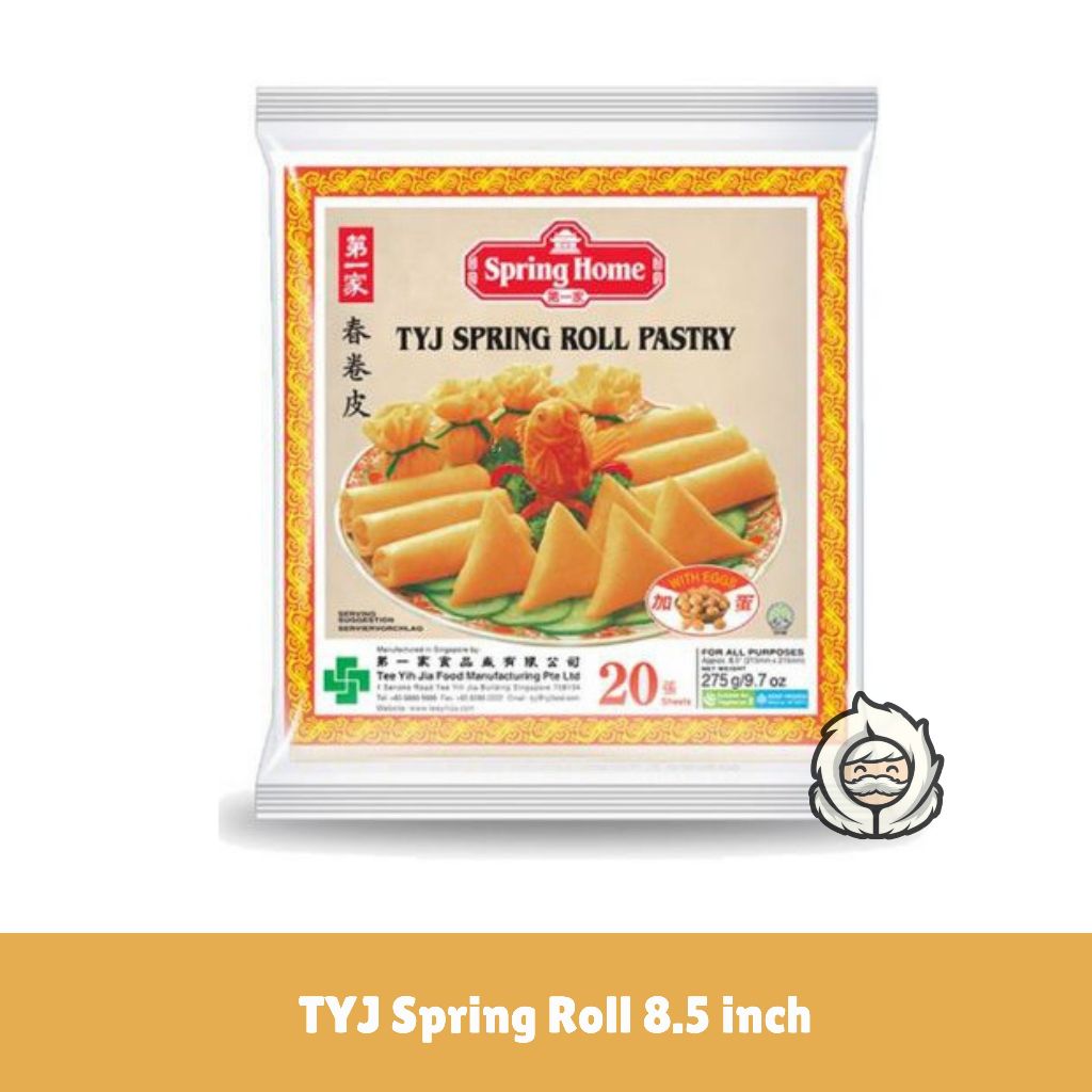 

TYJ Spring Roll 8,5inc (21,05cm) | Kulit Lumpia Garing 275gr | TYJ Spring Home Kulit Lumpia 275g