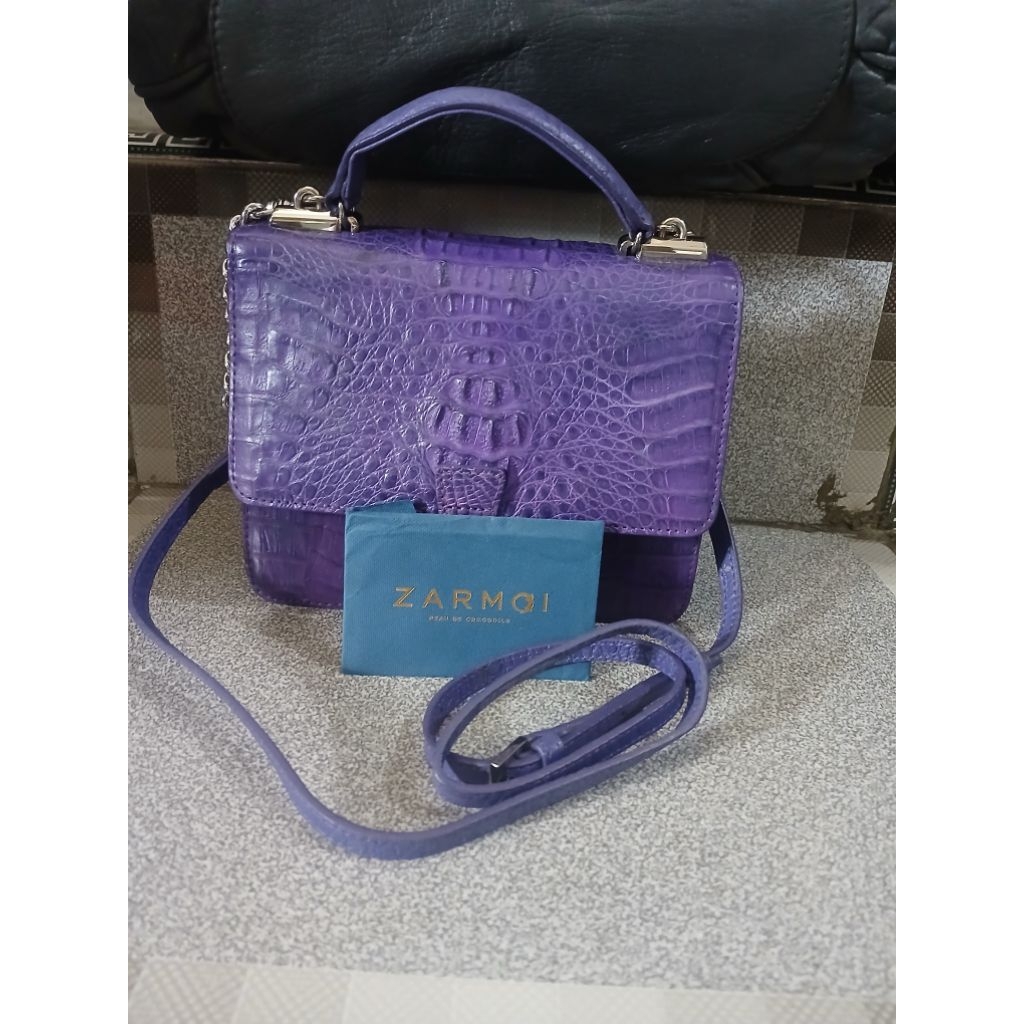 SLingbag Zarmoi (kulit buaya asli)