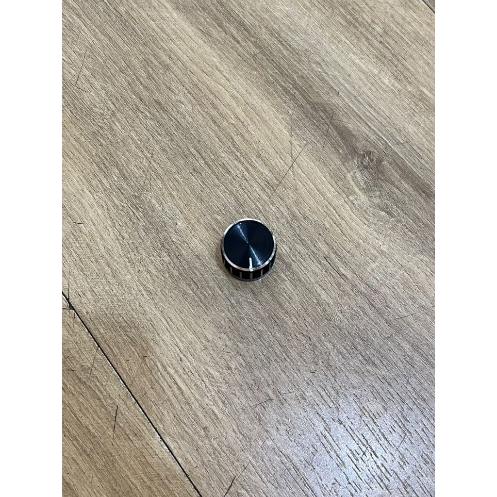 Knob Knop Kenop Mixer Potensio Aluminium Hitam Putar 20 mm
