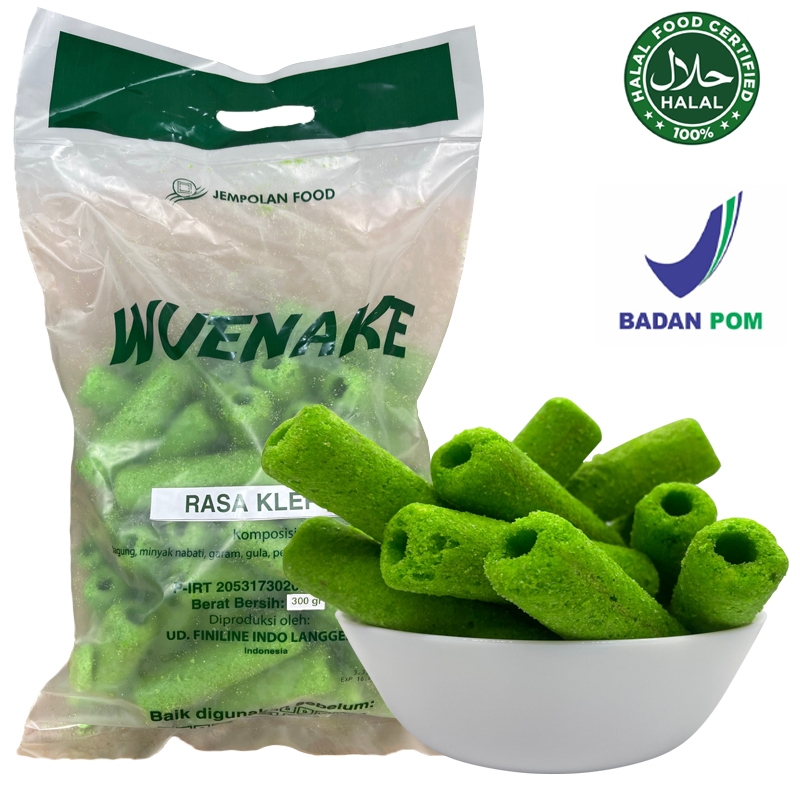 

COD (BPOM/HALAL) WUENAKE 300gr Camilan ROLL KLEPON Rasa kelapa Makanan Ringan Kasual Setiap Hari Jajan Snack Food Halal/Jajan anak kecil/Puffed Snacks