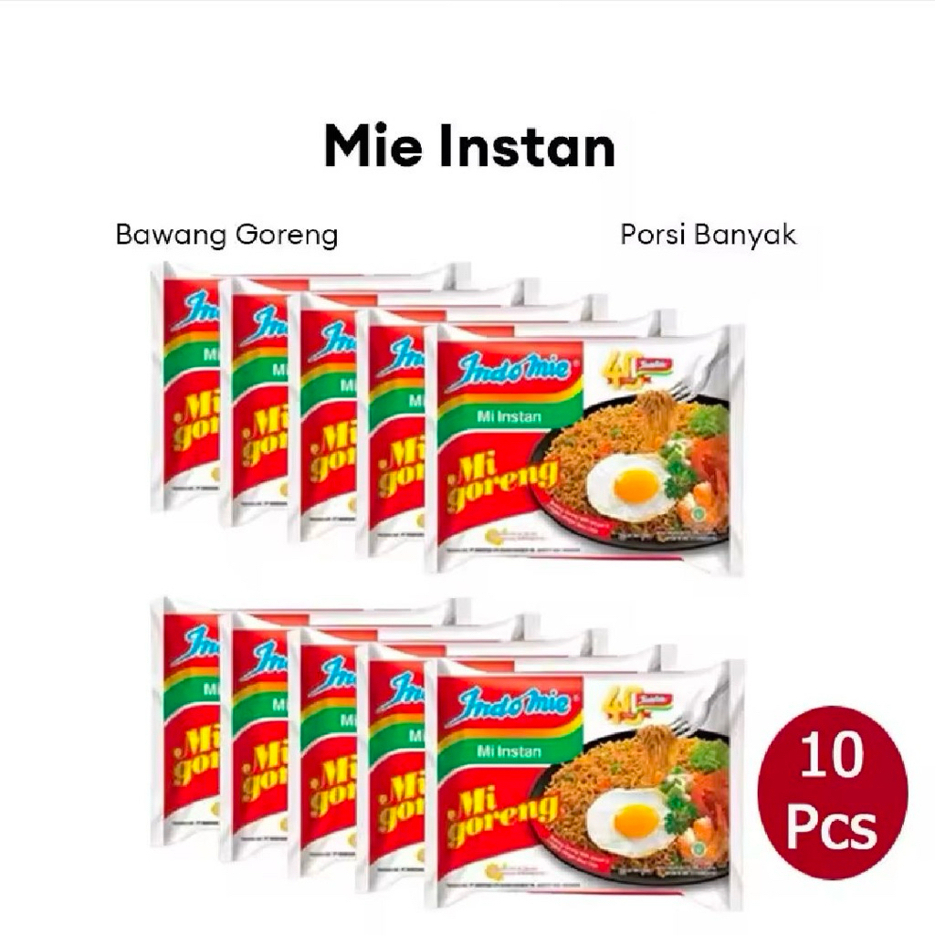 

10 PCS INDOMIE GORENG