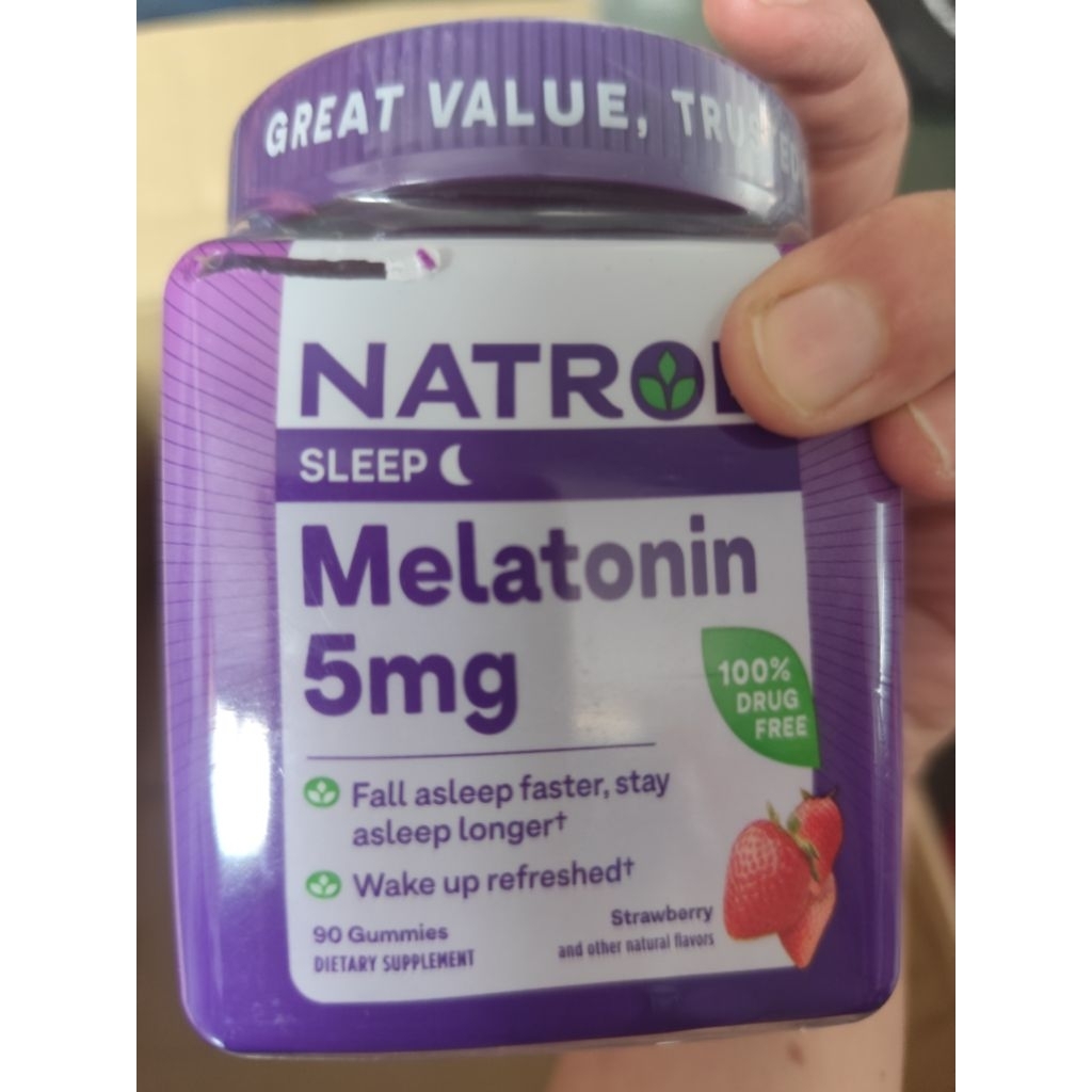 

Melatonin Sleep Aid Gummy, 5mg, 90 Strawberry Flavored Gummies