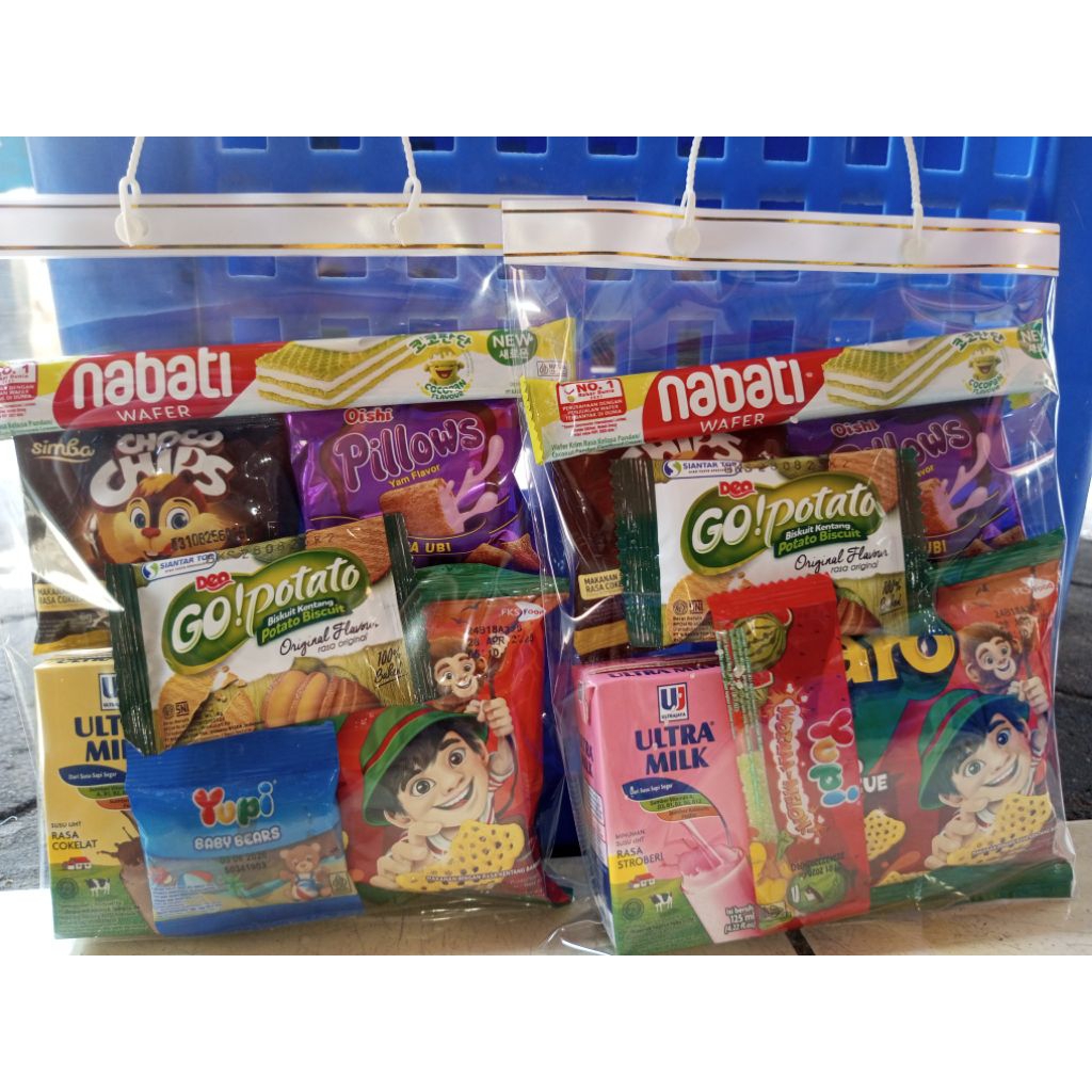 

Bingkisan Snack Ulang Tahun anak/ Hampers Snack ultah