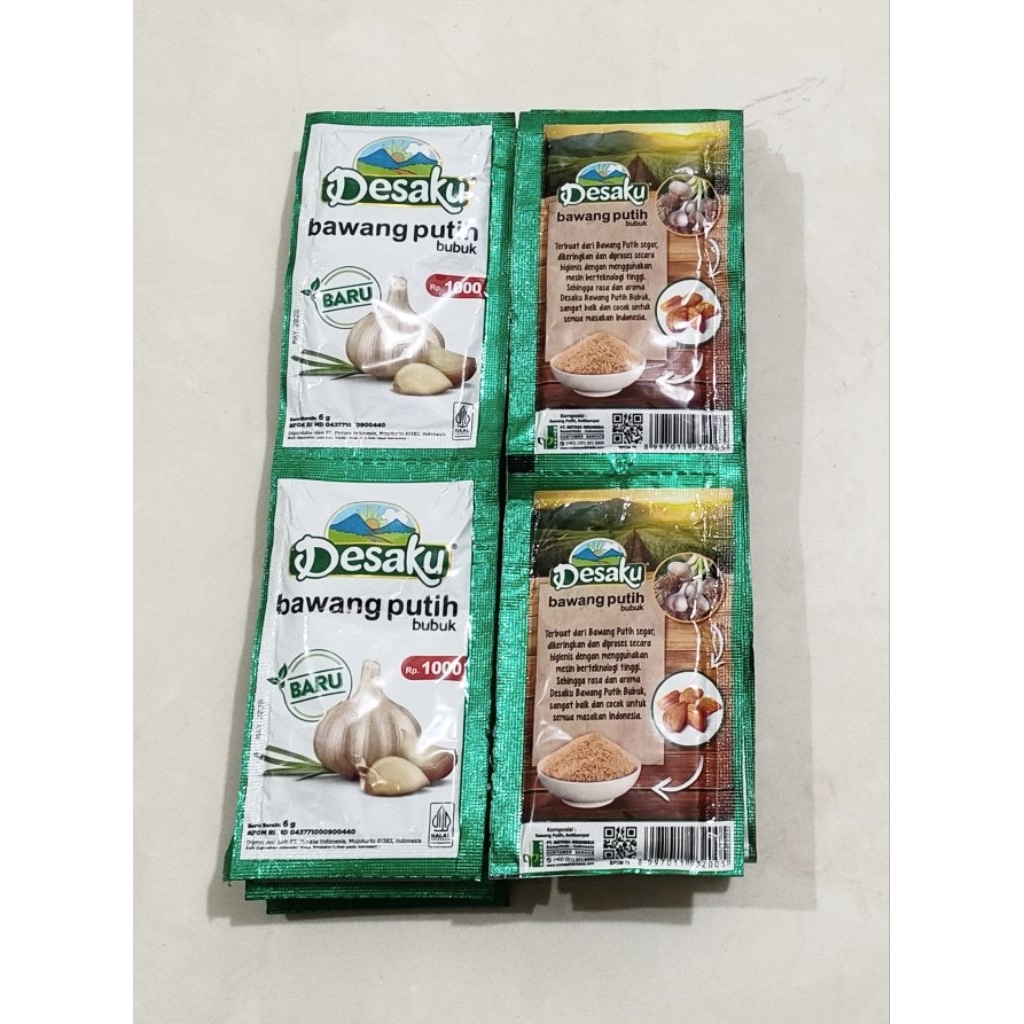 

Desaku Bawang Putih Bubuk 6 g || 2 renteng isi 24 pcs