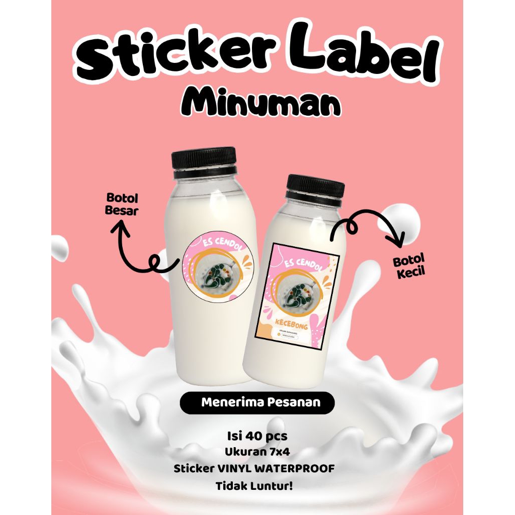 

STICKER LABEL MINUMAN JUALAN BOTOL