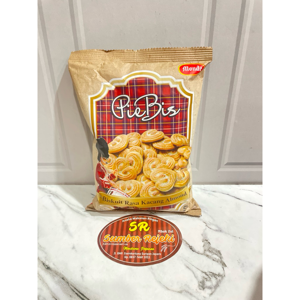 

MONDE PIE BIS BISKUIT RASA KACANG ALMOND BERAT 190gram
