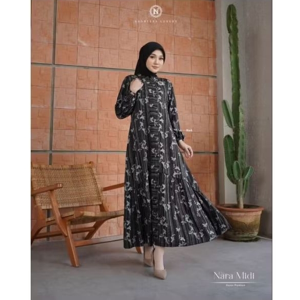 NARA MIDI DRESS - NADHEERA LUXURY