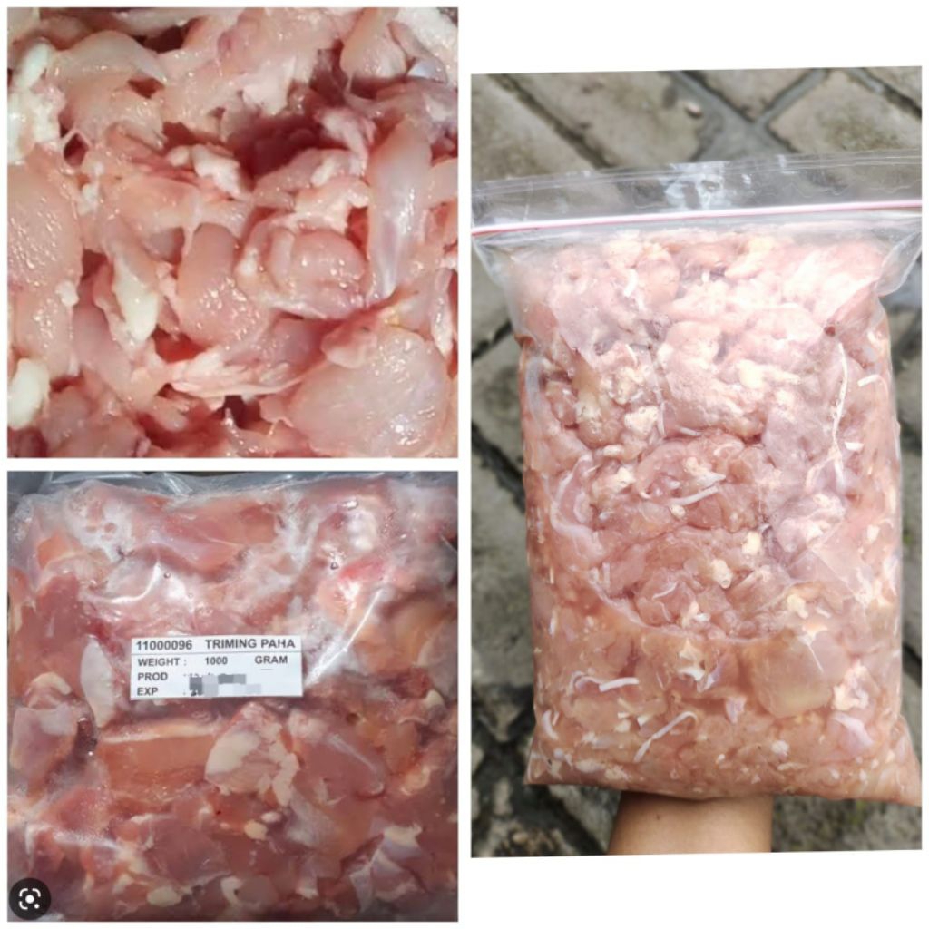 

trimming paha/cacahan daging paha 1 kg