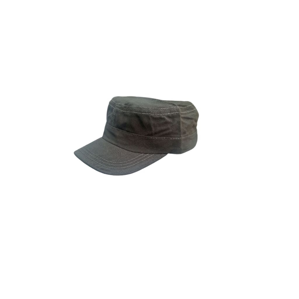 Topi komando polos warna hijau army