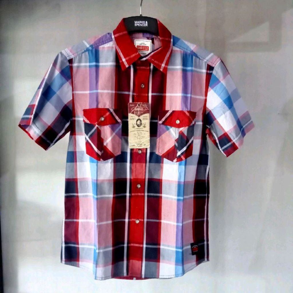 Gabrielle Kemeja Pria Lengan Pendek