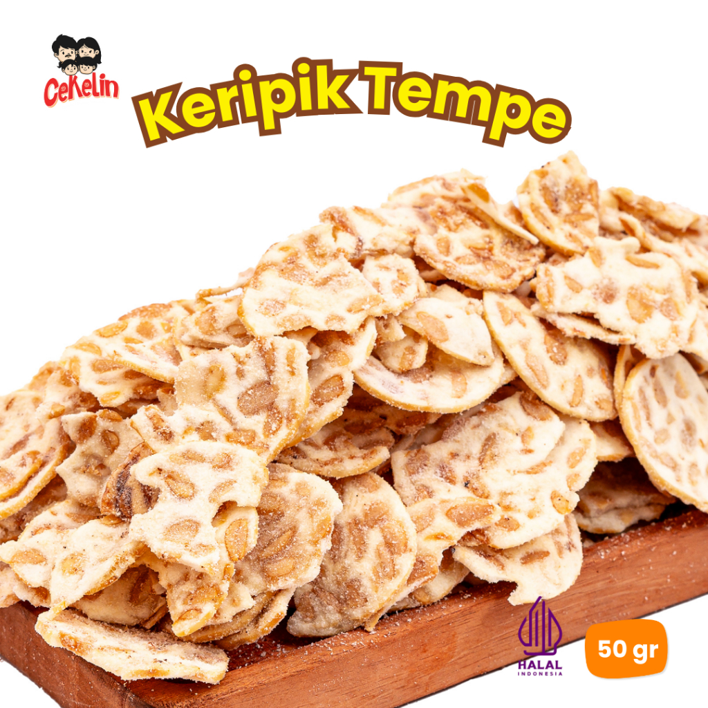 

Cekelin Cemilan Keluarga Indonesia Kripik Tempe/ Tempe Kripik/ Keripik Tempe