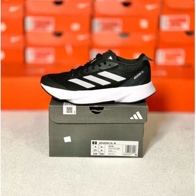 size 40 || size 48 SEPATU ADIDAS ADIZERO SL BLACK WHITE ORIGINAL (HQ1349) BIG SIZE / SEPATU SIZE BES