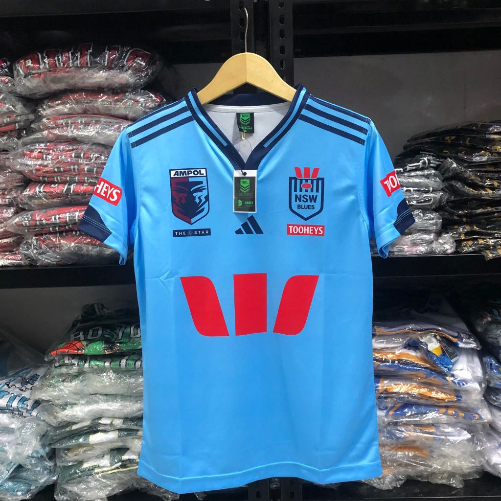 Jersey NRL Nsw Blues State Of Origin Blue Terbaru