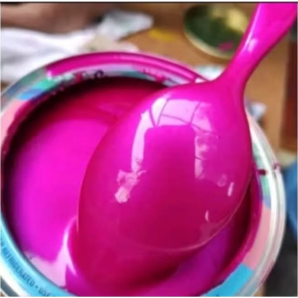 Cat Pink Magenta Metalik PU Polyuretane