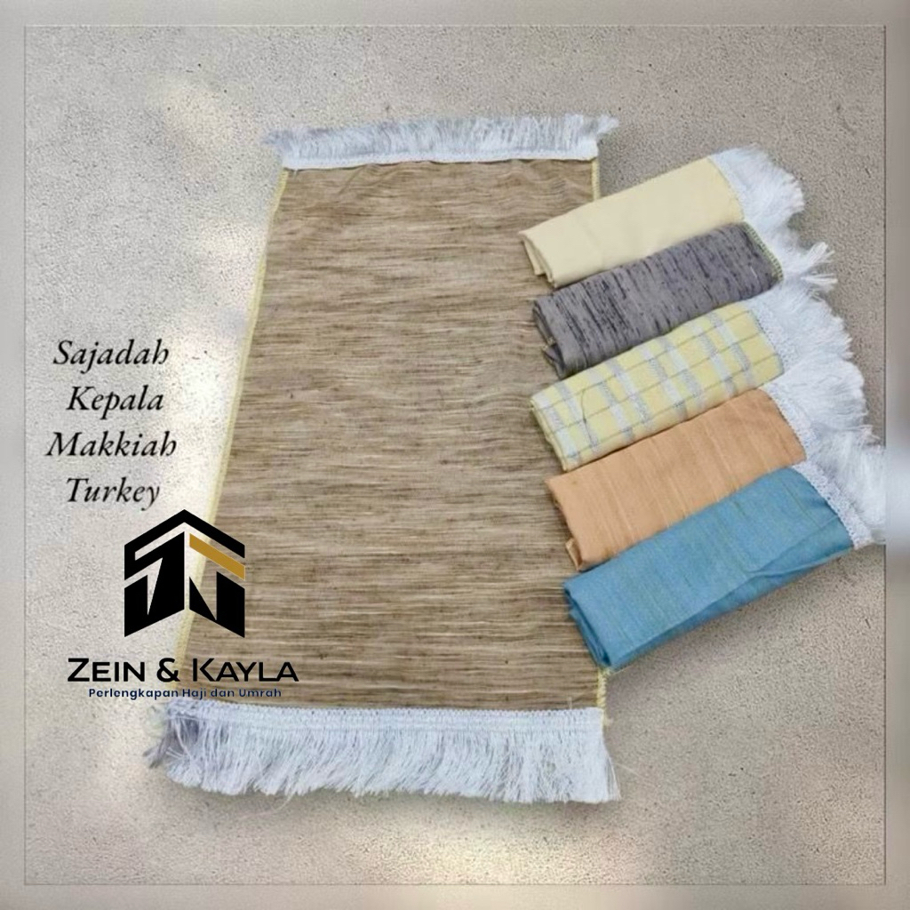 [ GROSIRAN 10 Pcs ] Sajadah Polos Kecil Makkiah From Turkey 35x60cm ~ Sajadah Kecil Turkey Premium O