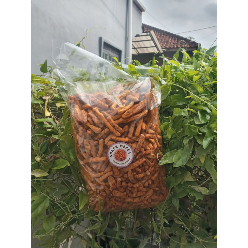

krupuk basreng kriuk daun jeruk pedas kemasan 1kg