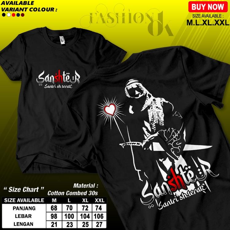 KAOS PSHT SANSHTER SANTRI SH TERATE || T-SHIRT SH TERATE ||