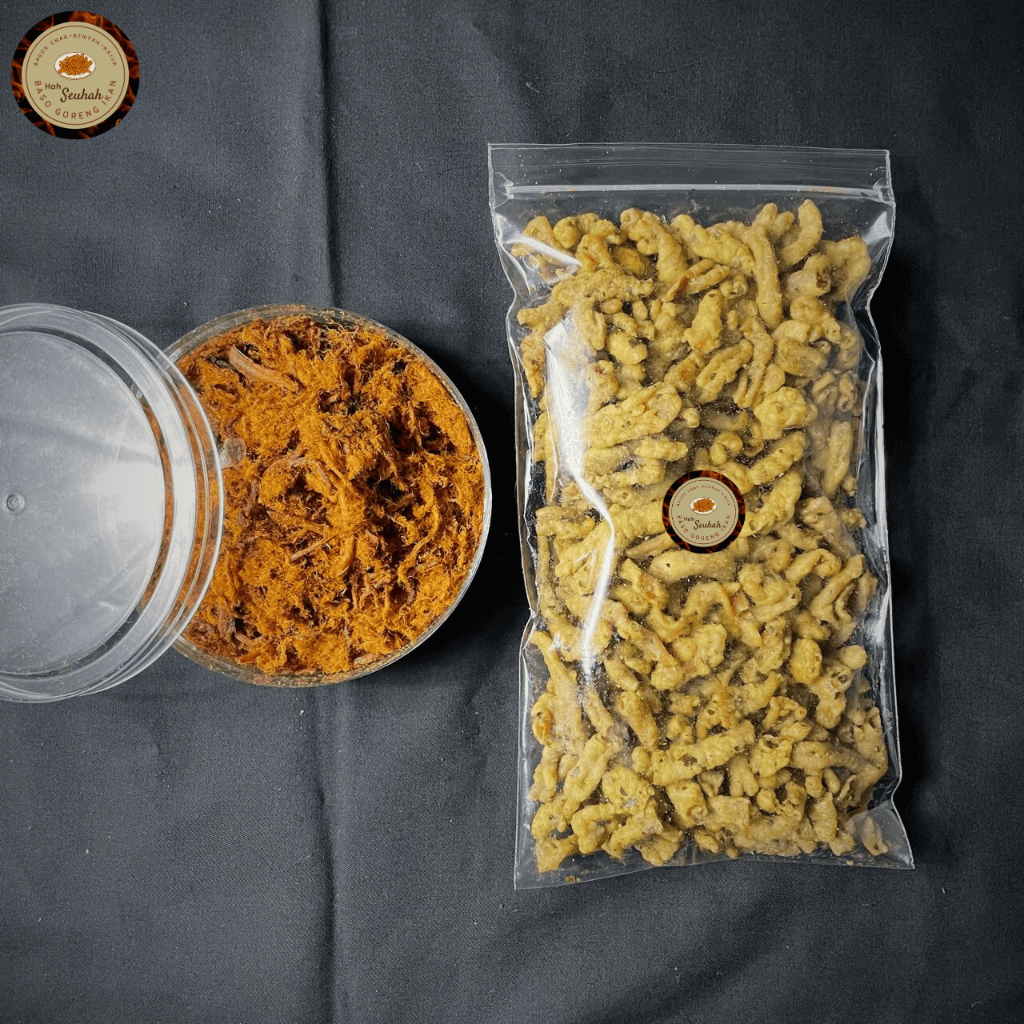 

Usus Ayam Crispy Pedas Original 250gr Paket Bundling Abon Ayam 100gr