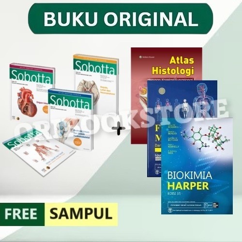 BUKU ORIGINAL ATLAS SOBOTTA EDISI 25 FISIOLOGI SHERWOOD HISTOLOGI VICTOR DIFIORE BIOKIMIA HARPER - F