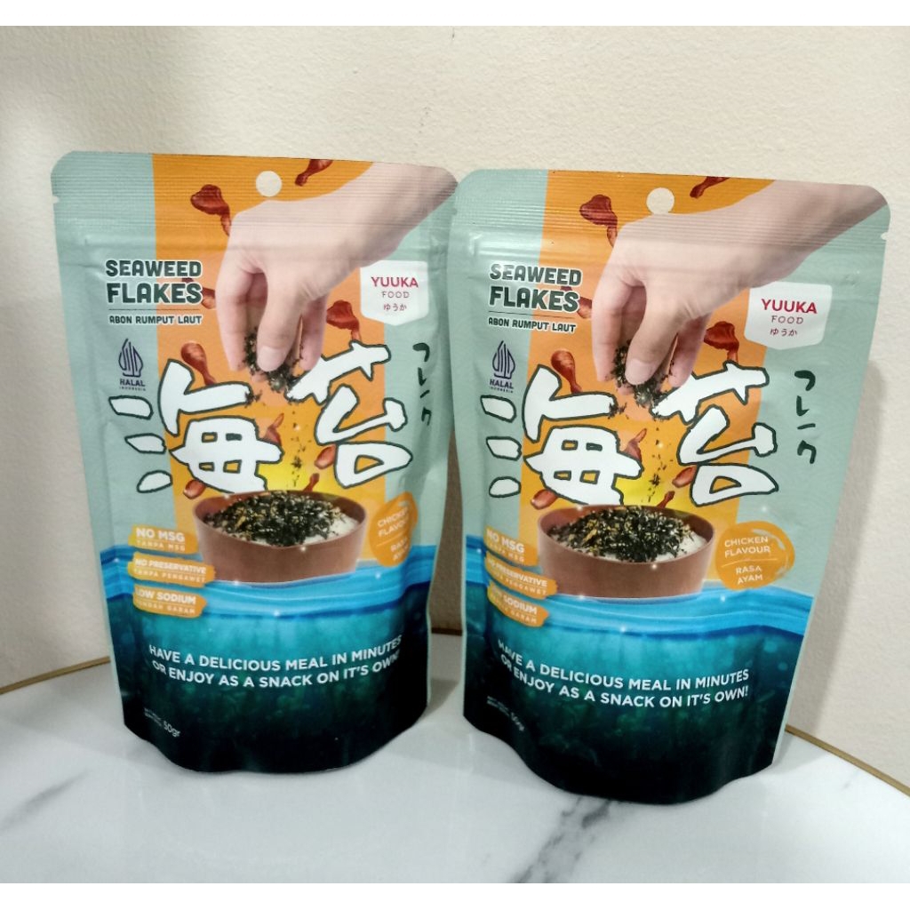 

YUUKA FOOD SEAWEED FLAKES ABON RUMPUT LAUT 50GR NON MSG