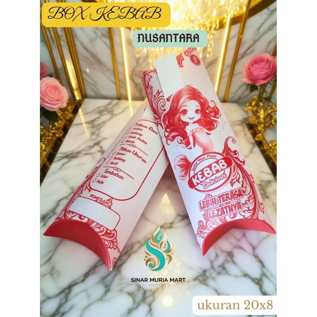 

100 lembar bungkus kebab mini , kemasan kebab mini,dus kebab mini murah