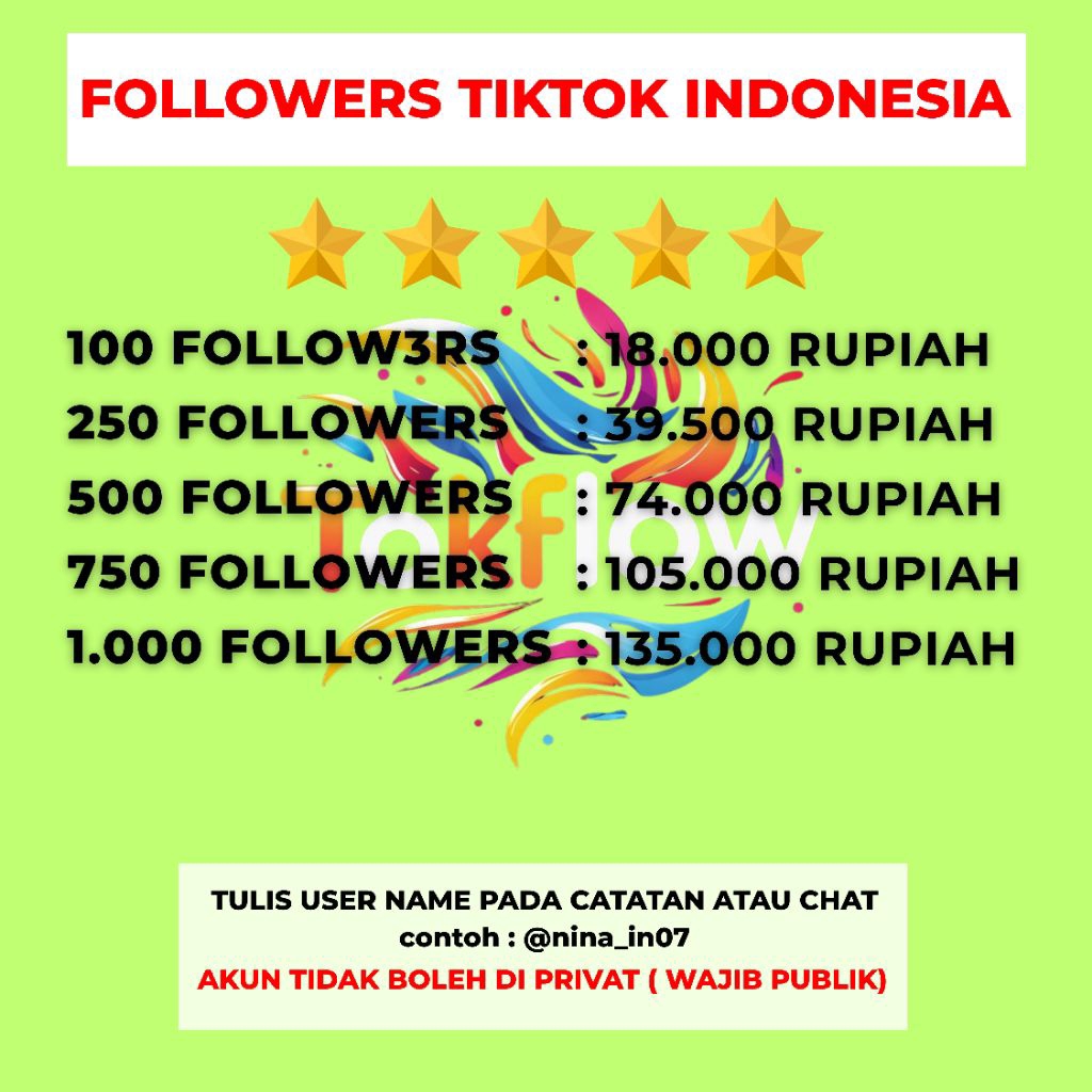 FOLLOWERS TIKTOK INDONESIA