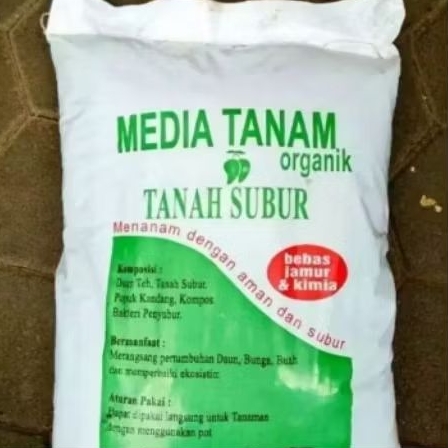 MEDIA tanam organik tanah subur 1 karung pabrik