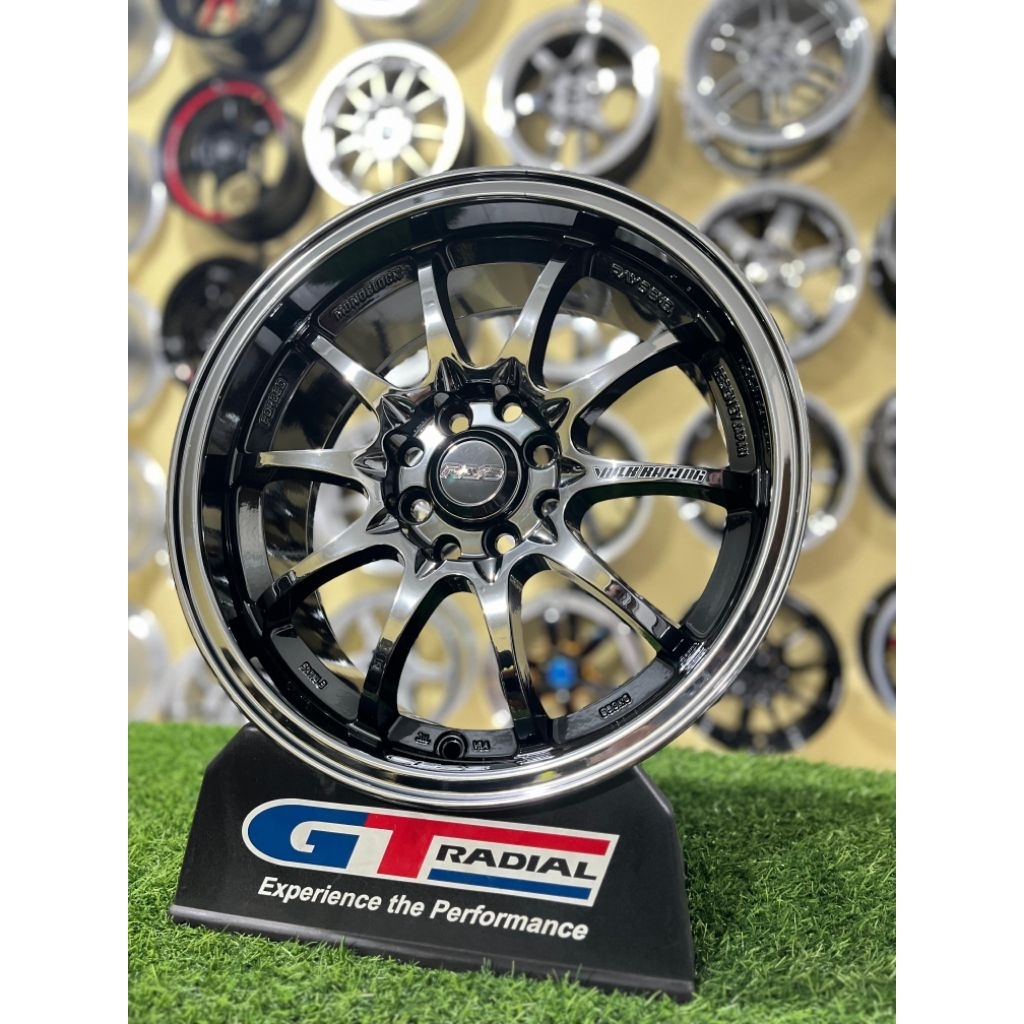 velg ce28 r16 black chrome lebar 7 et40 kondisi baru