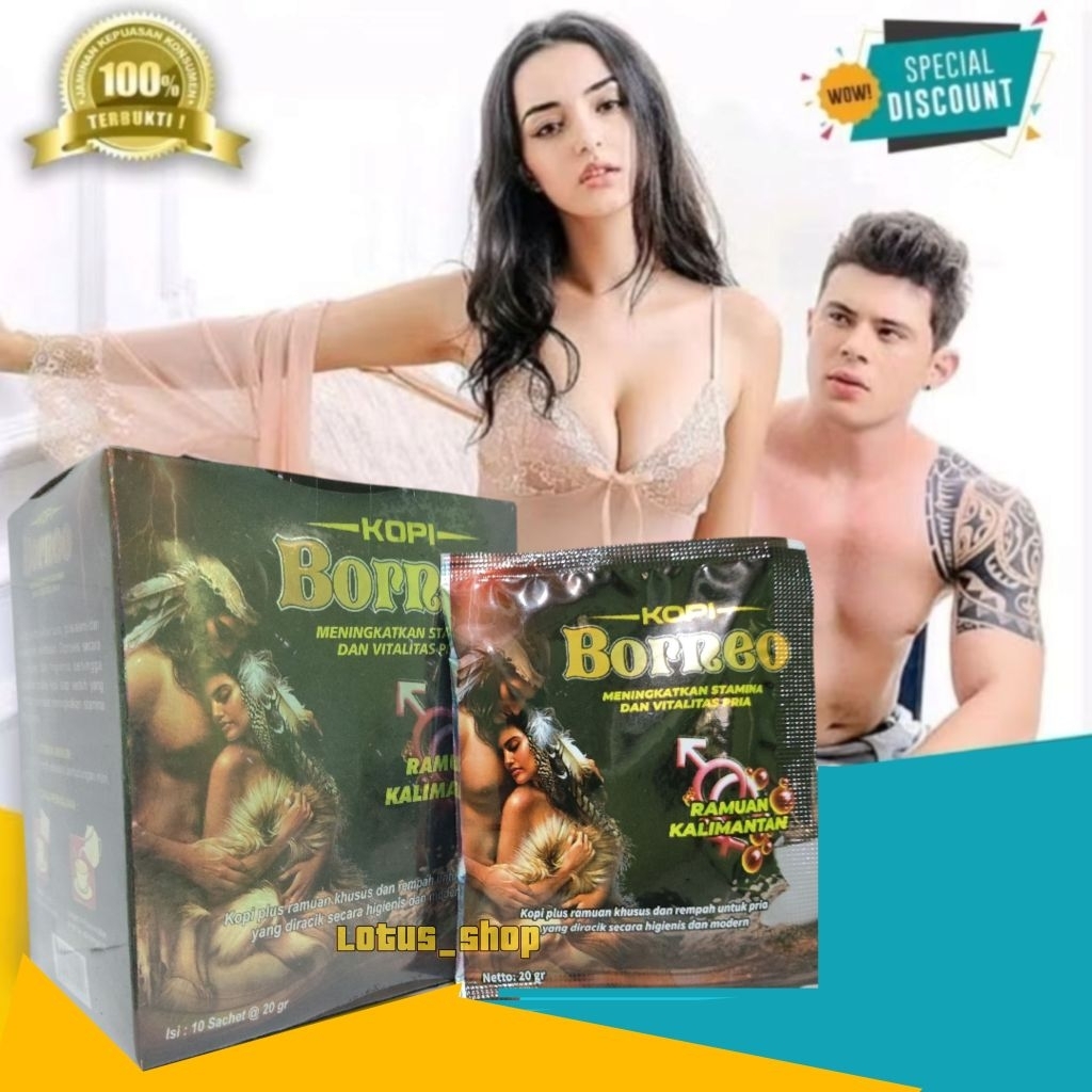 

Kopi Borneo Penambah Stamina Original isi 10 Sachet