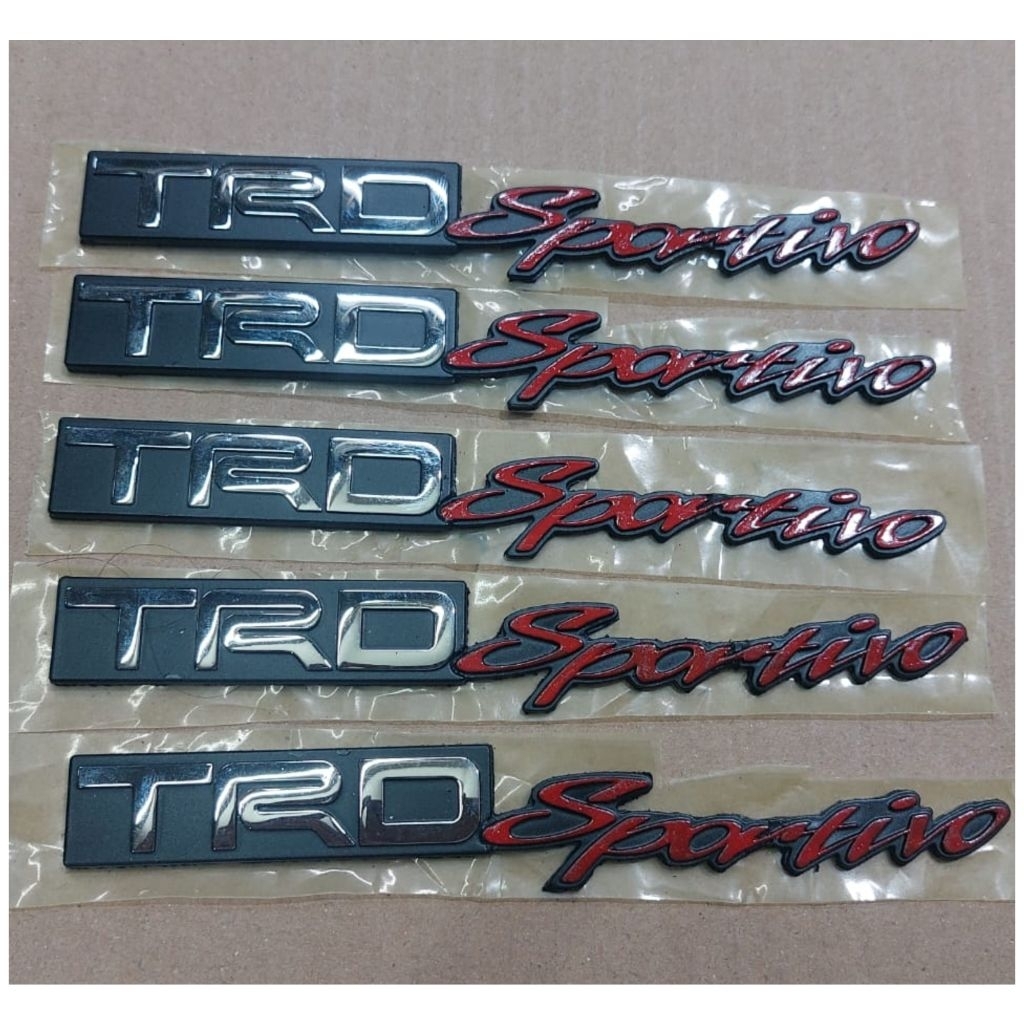 LOGO TULISAN TRD SPORTIVO ORIGINAL MOBIL TOYOTA