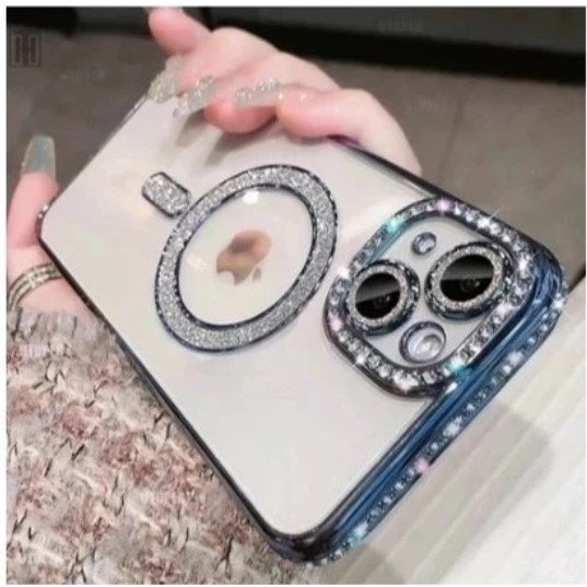 Case Magsafe iPhone 13 / 13 Pro / 13 Pro Max Premium Case Luxury Magsafe Glitter Bling Transaparan