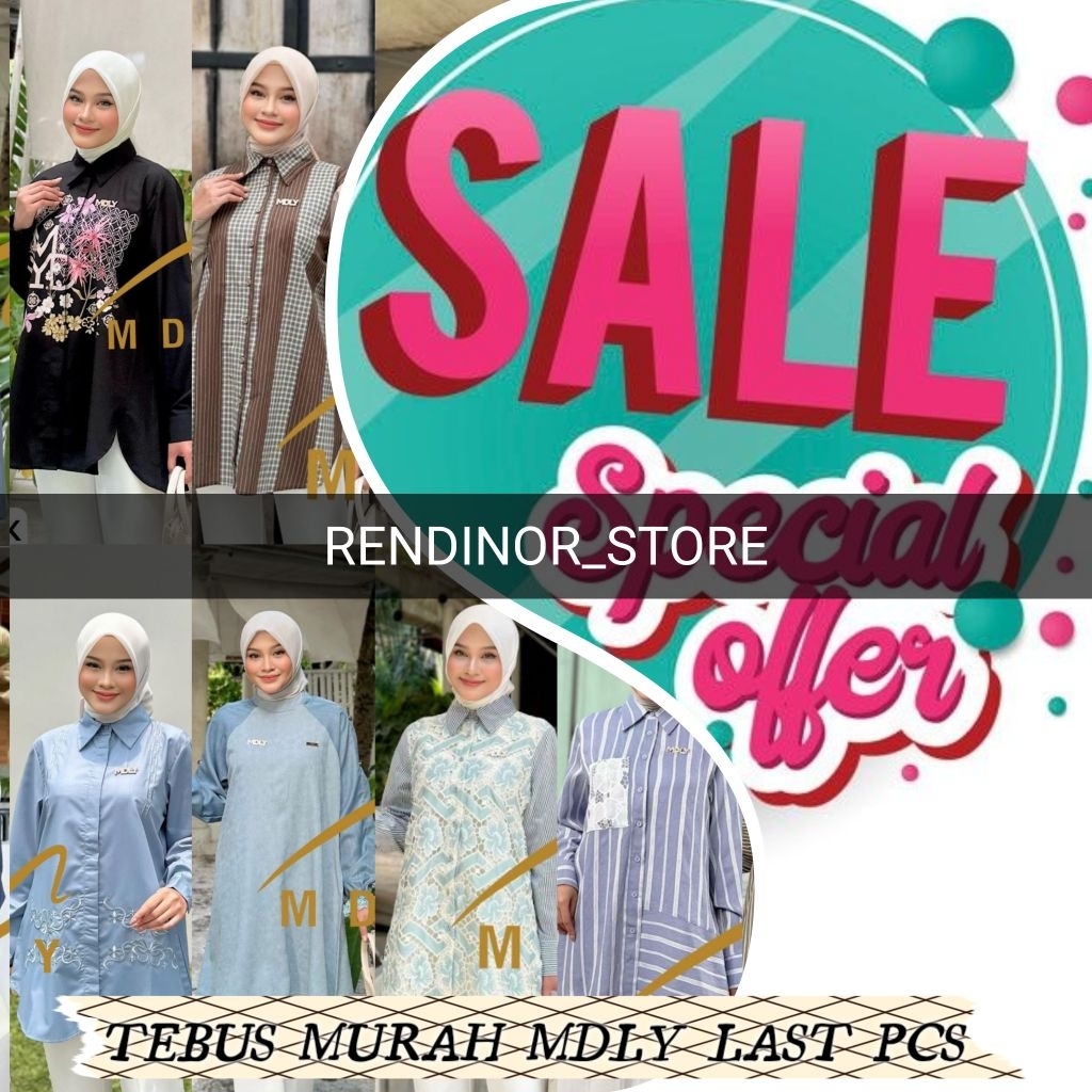 TEBUS MURAH SPECIAL GAMIS DRESS ATASAN TUNIK DAN SET BY MDLY EXCLUSIVE COLLECTION BY MDLY GOLD ORIGI
