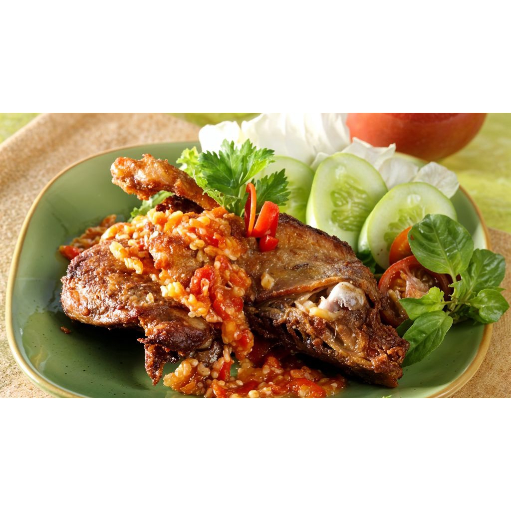 

BEBEK UNGKEP 1 POTONG SAMBAL KOREK