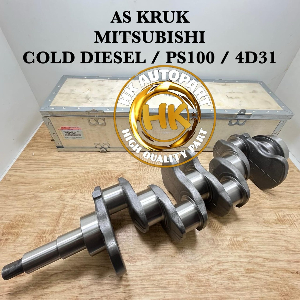 AS ASS KRUK CRANKSHAFT KER AS MITSUBISHI COLT DIESEL PS100 PS 100 MESIN 4D31 GRADE OEM  CRAN CRANK K