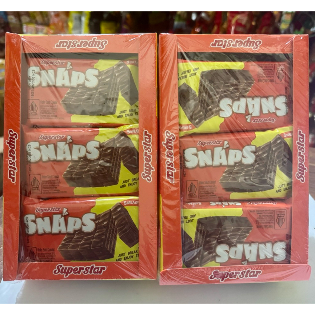 

Superstar snap cokelat box ( 12pcs x 28gr ) ECER per Box