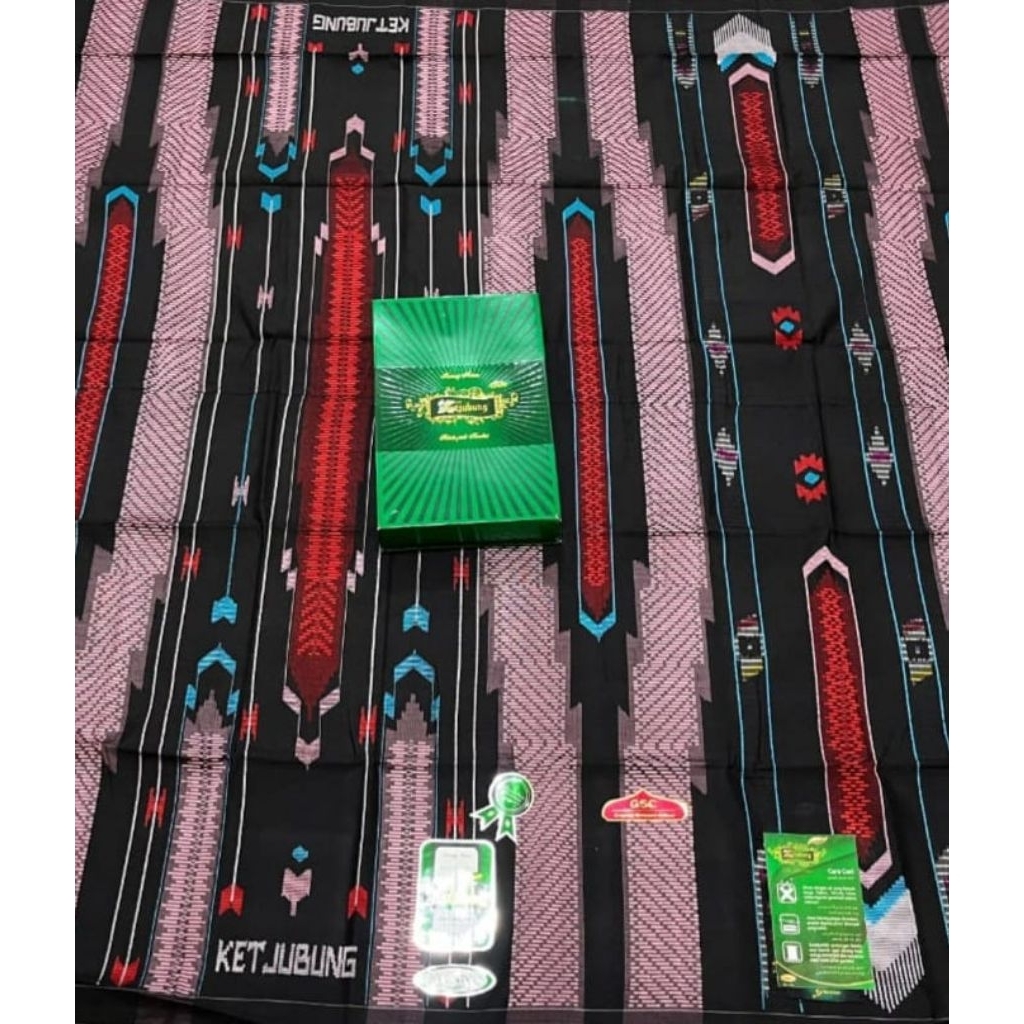 Sarung Ketjubung GSC Green Full Sutra Spunsilk 210 Jahitan Tengah ATBM Limited (Bisa COD)