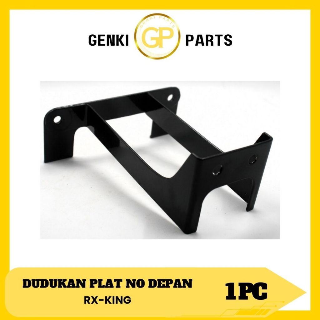 GENKI-PARTS/DUDUKAN-PLAT-NOMOR-DEPAN/HOLDER/BRACKET/BRAKET/BREKET/PEGANGAN/MOTOR/YAMAHA/RX-KING/GRAD