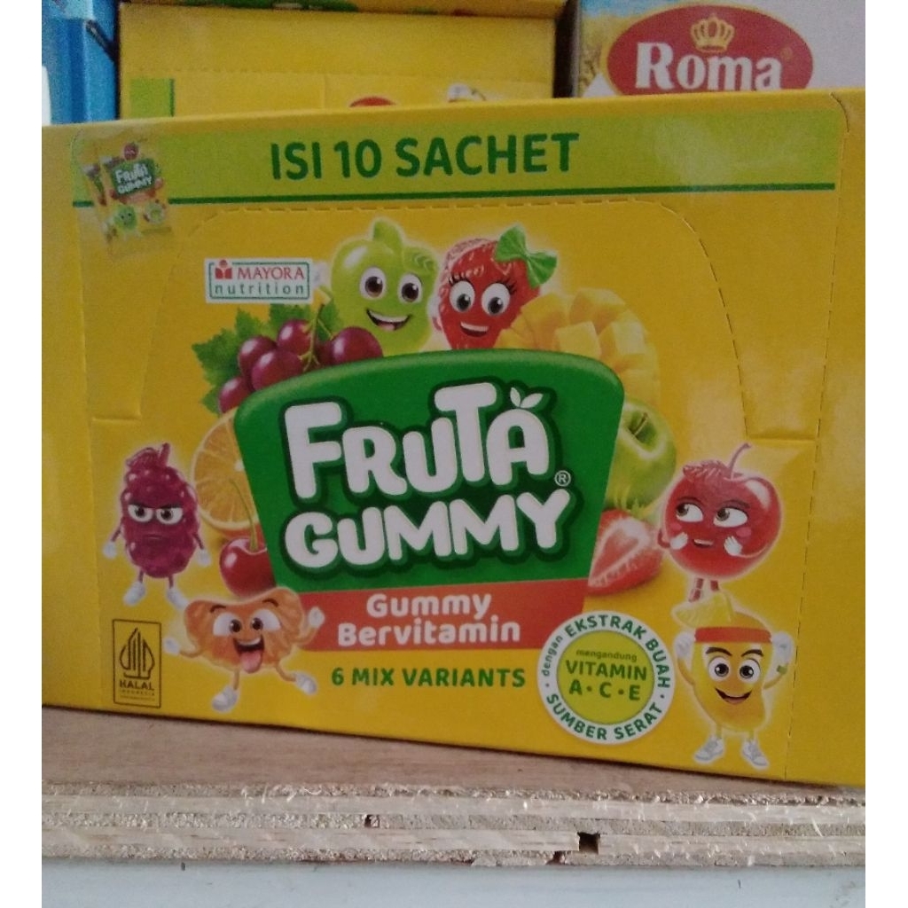 

FRUTA GUMMY Bervitamin ( 1 Box isi 10 sachet )
